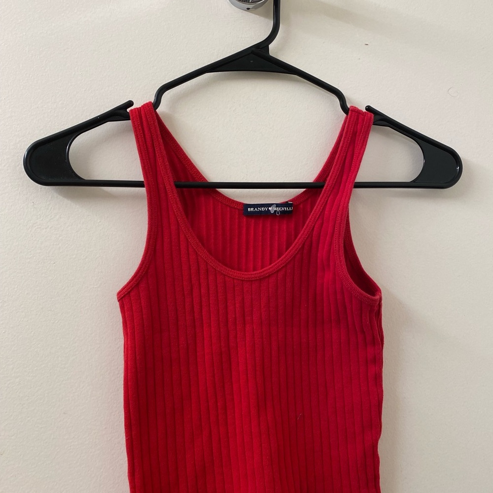 Red Crop Top from Brandy Melville, size XS